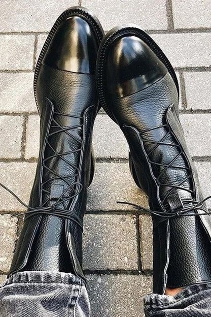 Signature Lace Up – Leather Boots