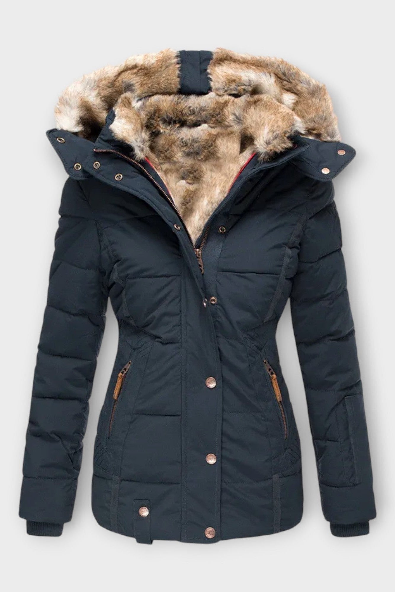 Celeste Fur Hood Jacket