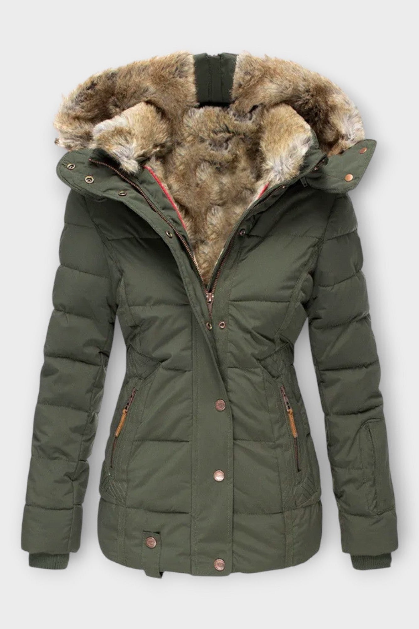 Celeste Fur Hood Jacket