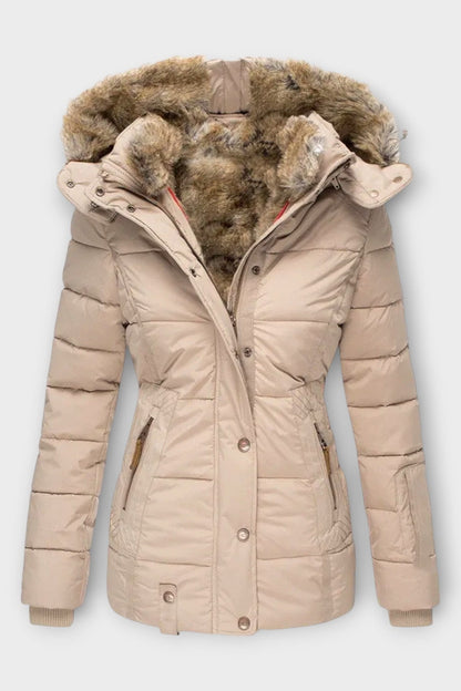 Celeste Fur Hood Jacket