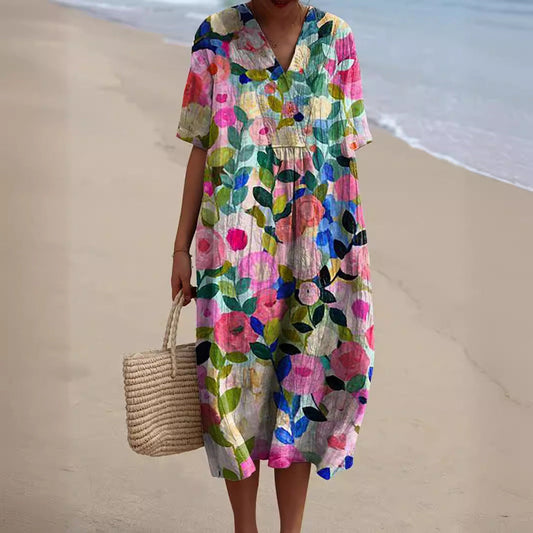 Emma™ | Joyful Floral Dress