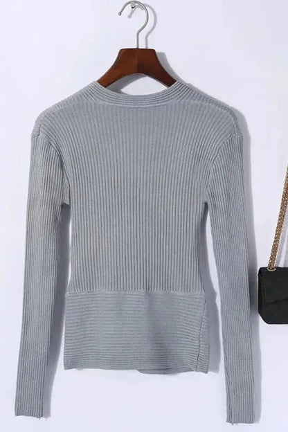 The Celina – Deep V Wrap Longsleeve