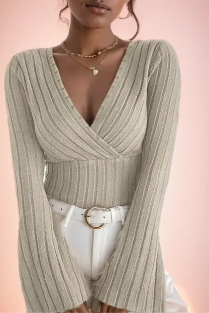The Seraphina – Bell Sleeve Ribbed Longsleeve