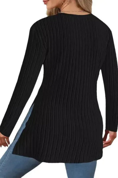 The Maren - Wrap Knit Longsleeve