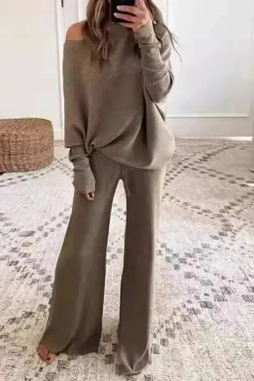 The Liora – Cozy Knit Drape Set
