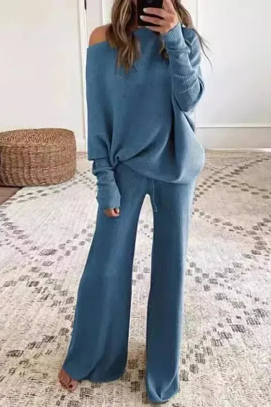 The Liora – Cozy Knit Drape Set