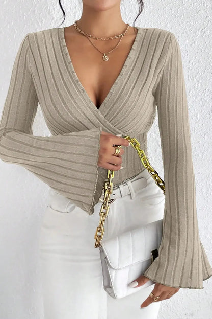 The Seraphina – Bell Sleeve Ribbed Longsleeve