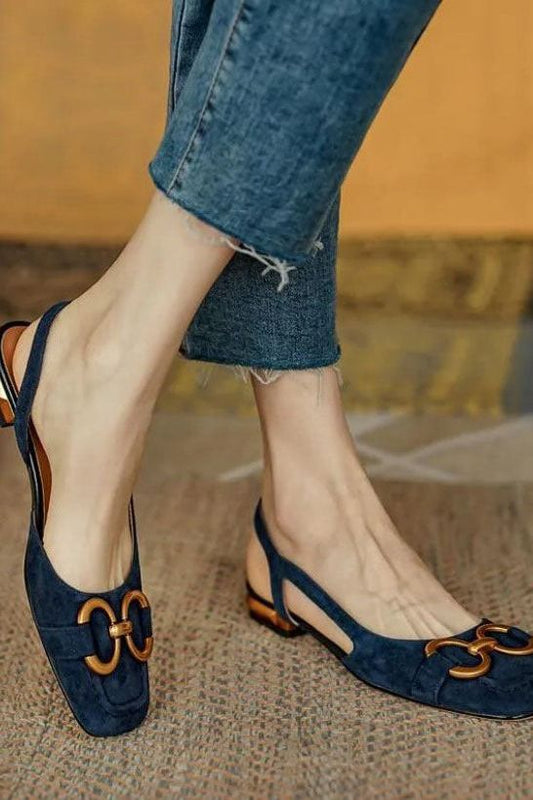 Riley - Elegant Square Heel Sandals