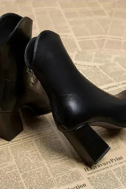 Classy Heel - Leather Boots