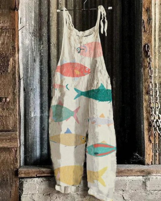 Mathilde - Vintage Multicolored Overalls