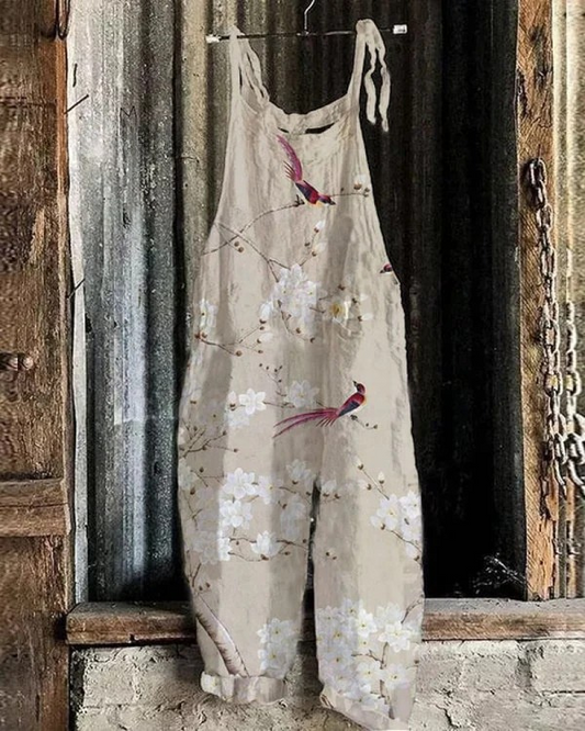 Émilie - Vintage Floral Jumpsuit