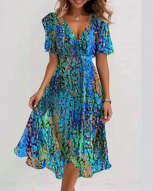 Sapphire | Airy Blue Midi Dress