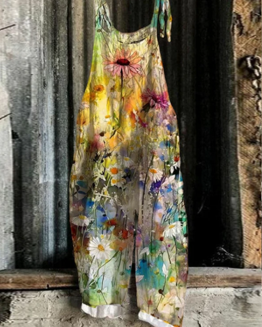 Flora - Vintage Floral Jumpsuit
