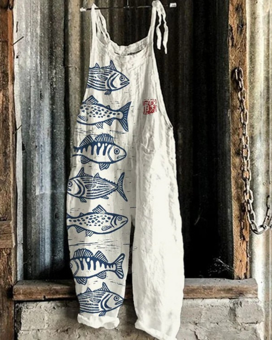 Samantha - Vintage Floral Jumpsuit