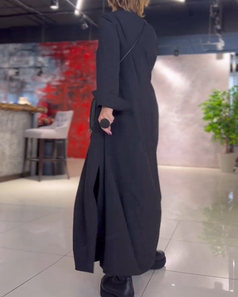 Evia™ | Long flowing dress with slit