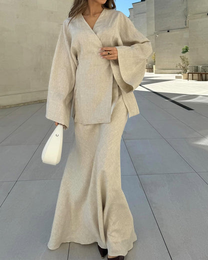 Celestia™ – Flowing Elegance Maxi Dress