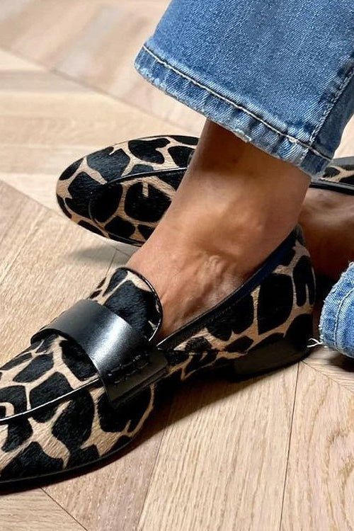 Leopard Animal-Print Loafer