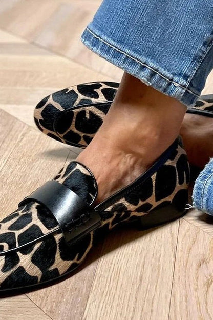 Leopard Animal-Print Loafer
