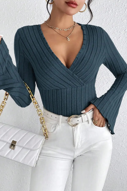The Seraphina – Bell Sleeve Ribbed Longsleeve