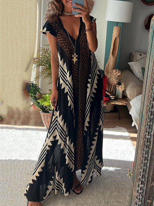 Bohème™ | Sleeveless V-neck Dress