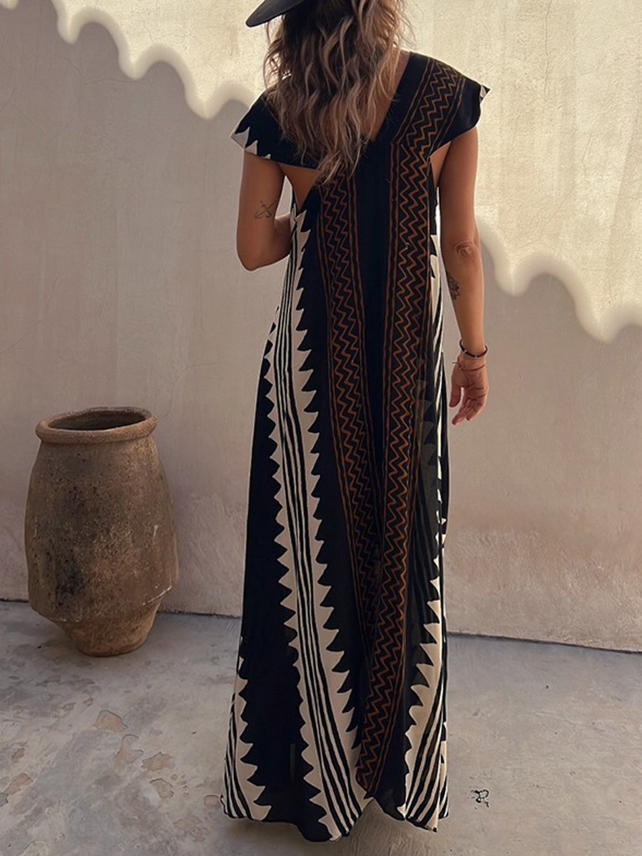 Bohème™ | Sleeveless V-neck Dress