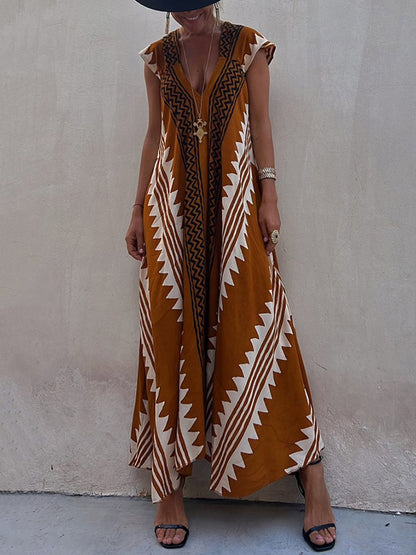 Bohème™ | Sleeveless V-neck Dress