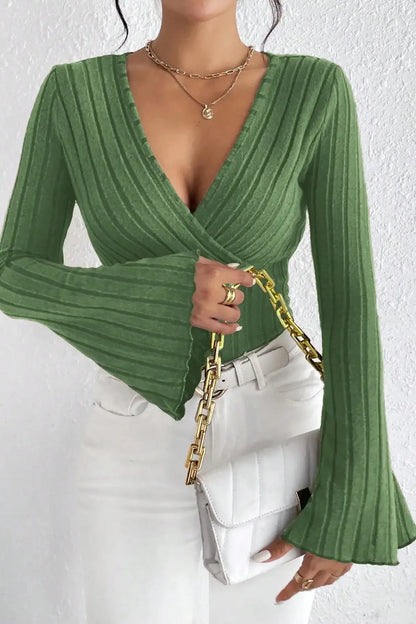 The Seraphina – Bell Sleeve Ribbed Longsleeve