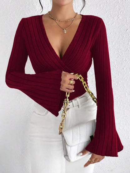 The Seraphina – Bell Sleeve Ribbed Longsleeve